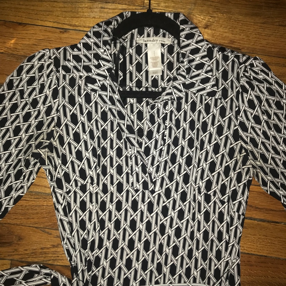 Laundry wrap dress with basketweave pattern - Picture 4 of 5